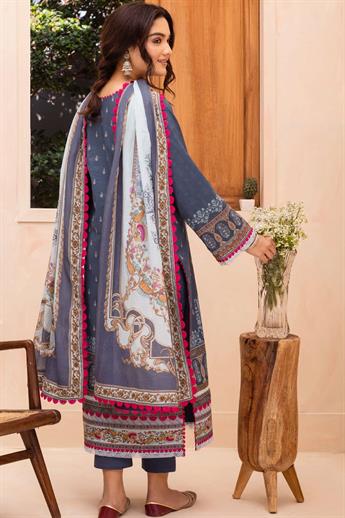 Blue Lawn Digital Printed Suit