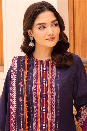 Navy & Multicolour Lawn Digital Printed Suit