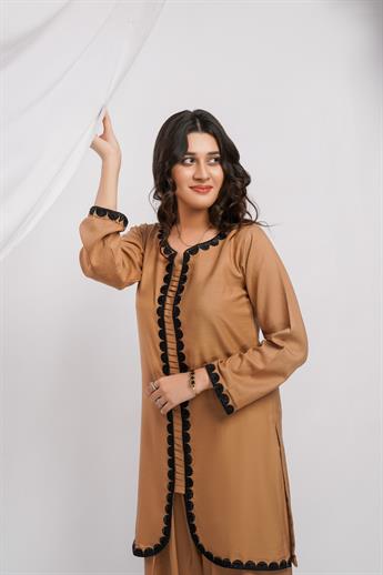 Chiko Embroidered Palazzo Dhanak 2 Piece