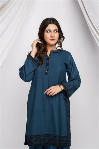 Zinc Mirror Work Palazzo Dhanak 2 Piece Suit
