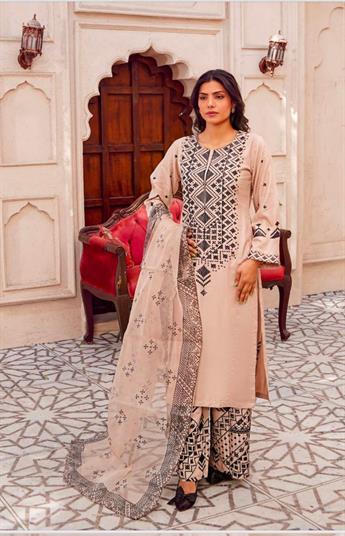 Beige & Black Ladies Readymade