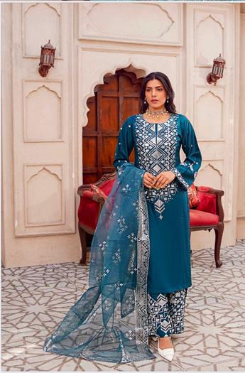 Dark Teal Ladies Readymade