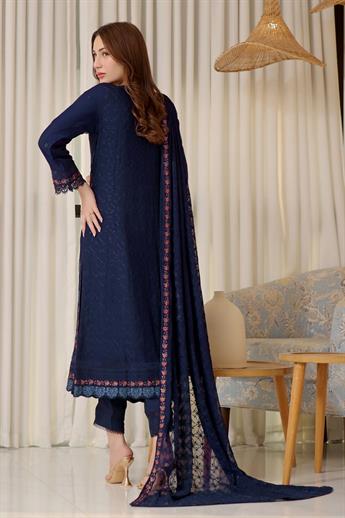 Shirt : Heavy handwork chiffon long shirt with beautiful embroidery do…