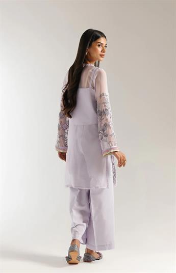 Lilac Ethnc Embroidered Suit