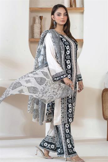 Off White & Black Ladies Readymade