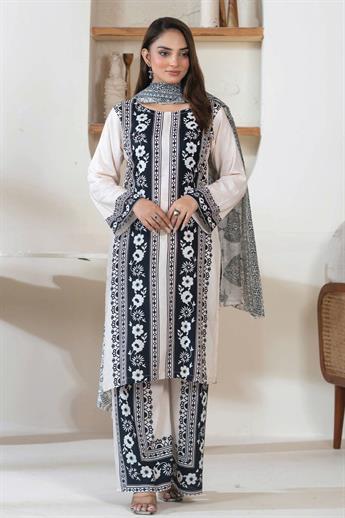 Off White & Black Ladies Readymade