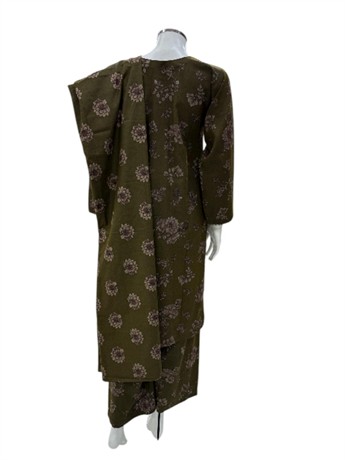 Olive Printed Khaddar Ladies Witer Collection