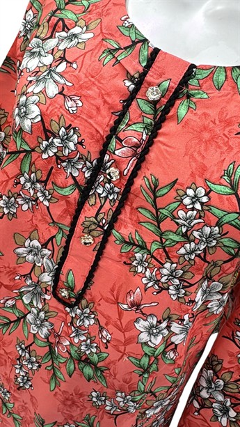 Coral Printed Cotton Ladies Readymade