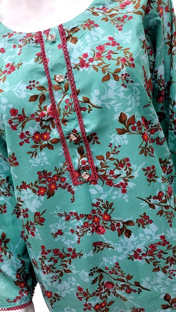 Mint Printed Ladies Readymade