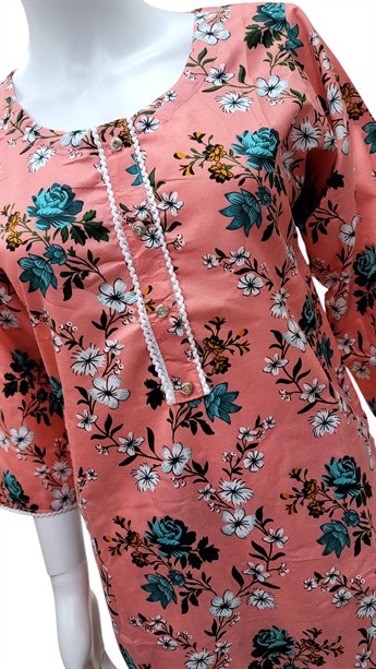 Pink Printed Ladies Readymade