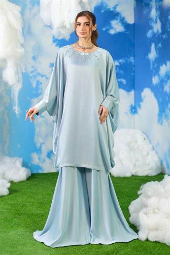 Baby Blue Ladies Luxury Pret