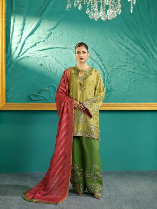 Full Embroidered Viscose Shirt.
Beautiful Embroidered Visocose Plazo.
Full Embroidered Viscose Sha