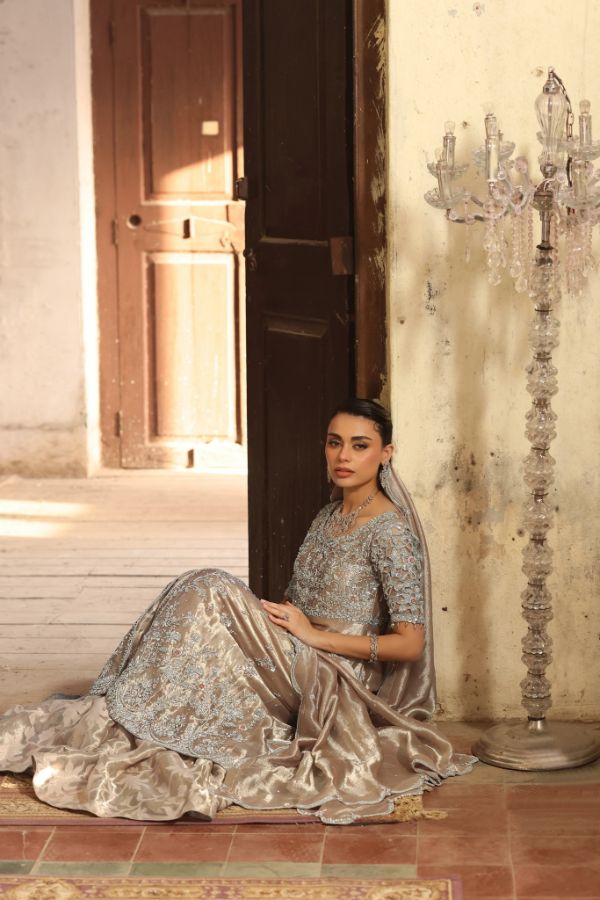 Sequinned Silk Frock Zuri