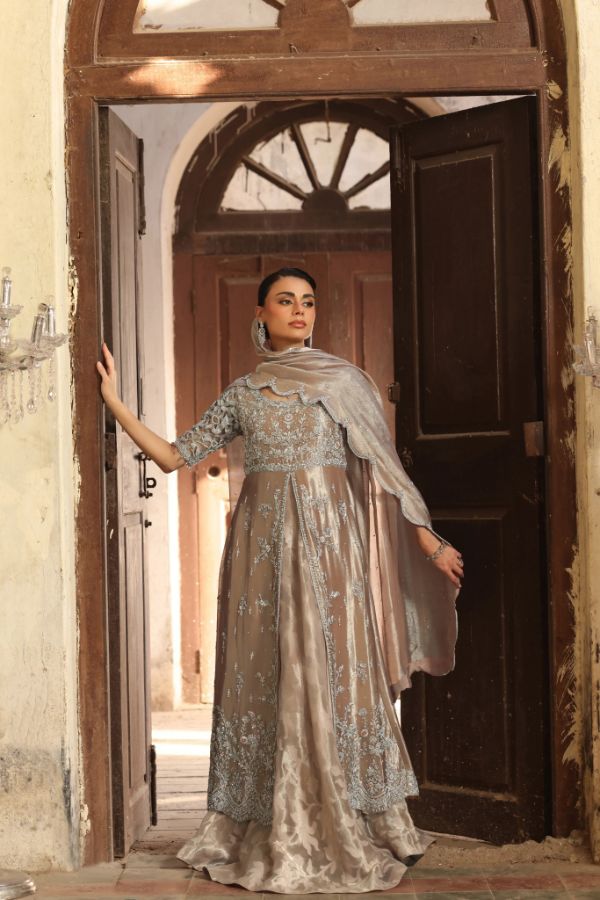 Sequinned Silk Frock Zuri
