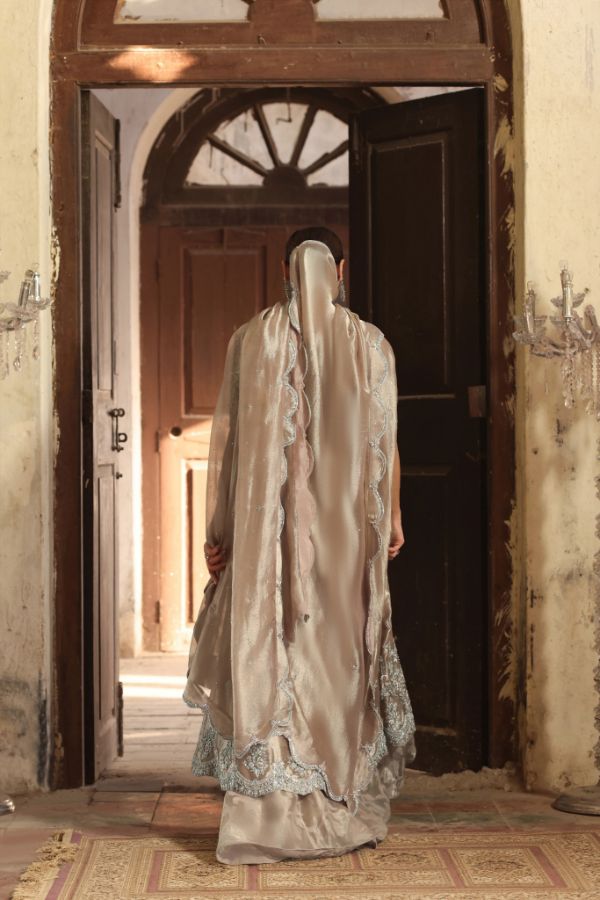 Sequinned Silk Frock Zuri