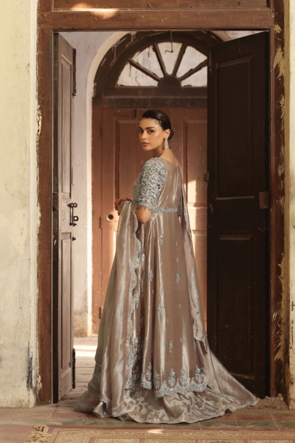 Sequinned Silk Frock Zuri