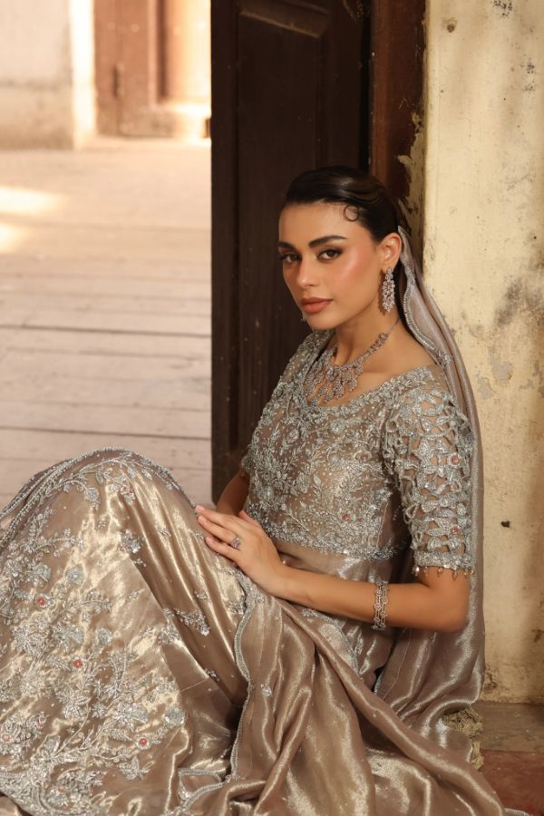 Sequinned Silk Frock Zuri