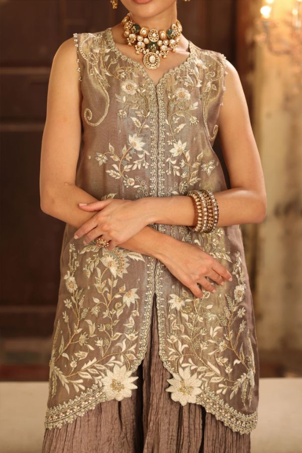 Embroidered Gharara Roya
