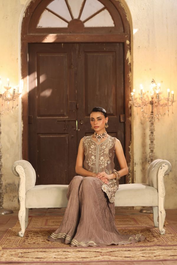 Embroidered Gharara Roya