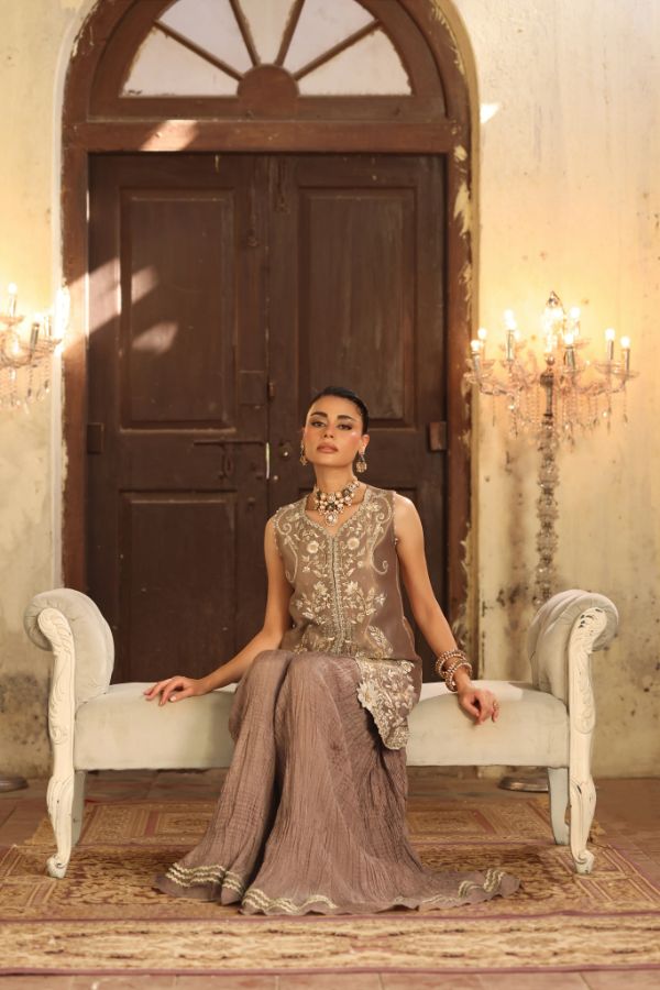 Embroidered Gharara Roya