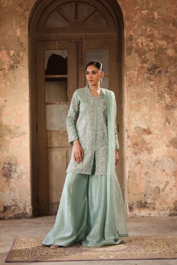 Embroidered Gharara Zoya