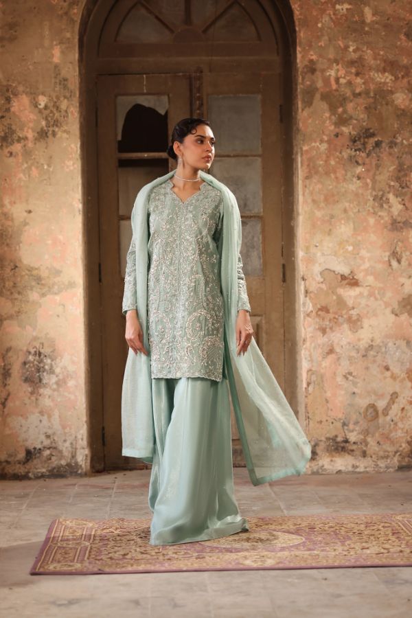 Embroidered Gharara Zoya