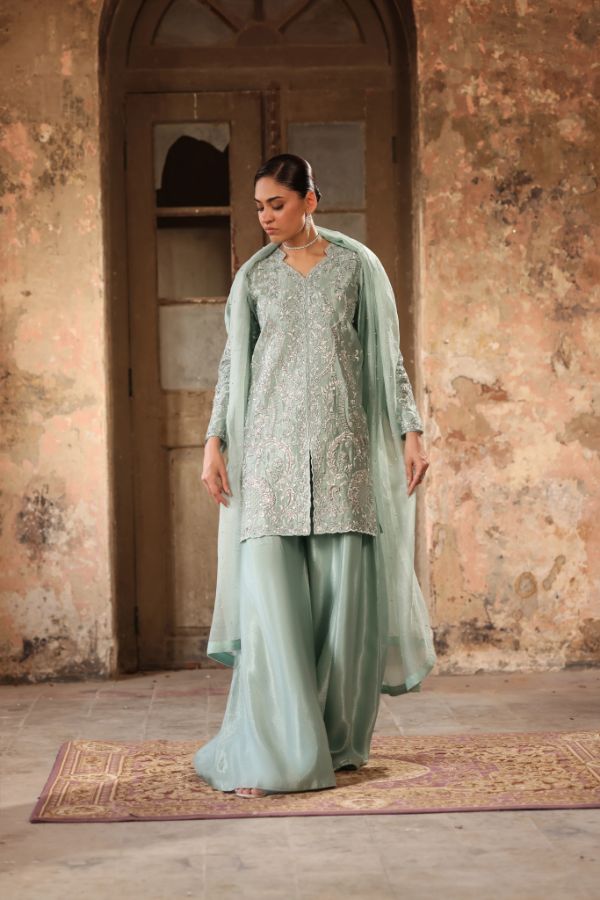Embroidered Gharara Zoya