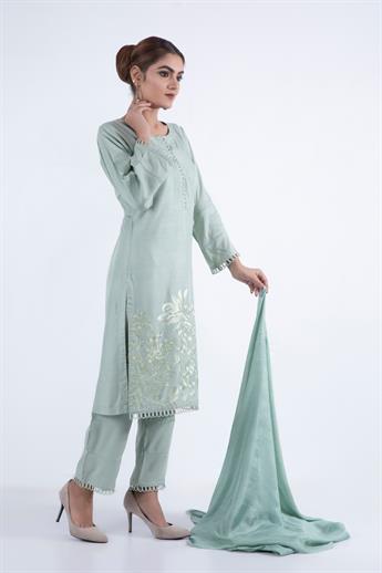 Pista Embroidered Chiffon Ladies Readymade
