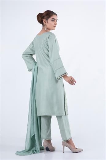 Pista Embroidered Chiffon Ladies Readymade