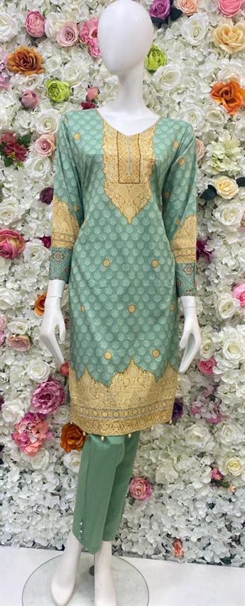 Mint Printed Ladies Readymade