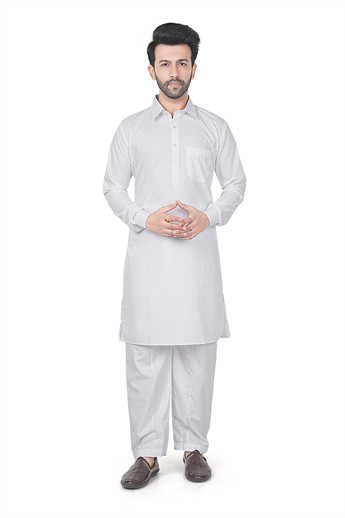 White MENS Shalwar Kameez