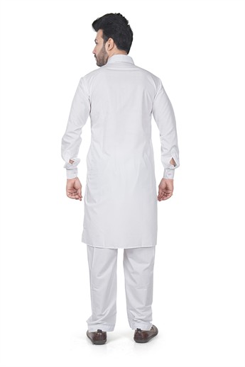 White MENS Shalwar Kameez