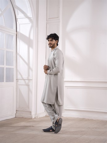 Grey Mens Shalwar Kameez