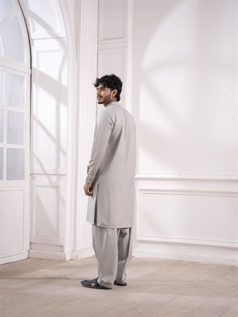 Grey Mens Shalwar Kameez