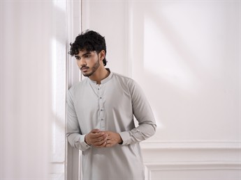 Grey Mens Shalwar Kameez