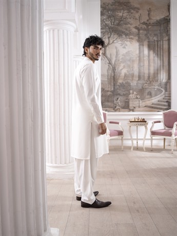 Off White Mens Shalwar Kameez