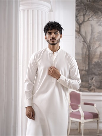 Off White Mens Shalwar Kameez