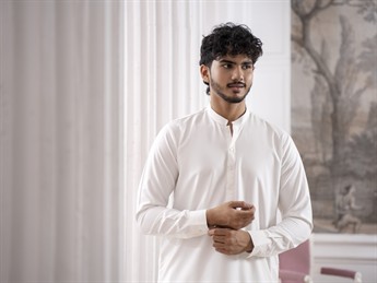 Off White Mens Shalwar Kameez