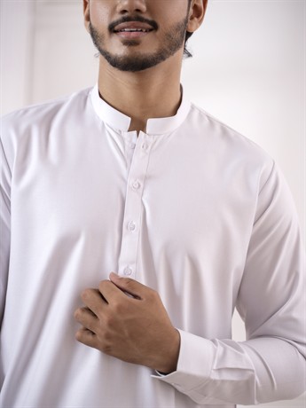 White Mens Shalwar Kameez