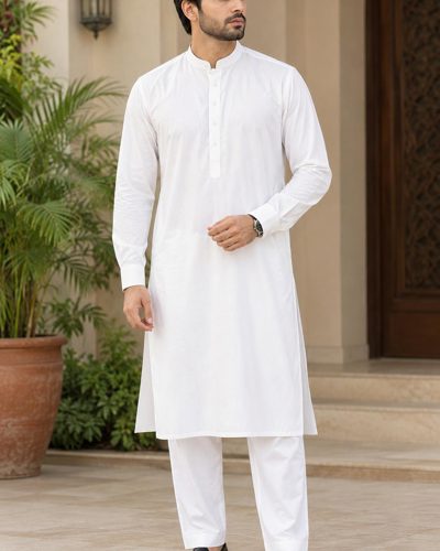 Off White Mens Kurta Pajama