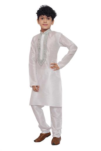 White Boys Kurta Pajam