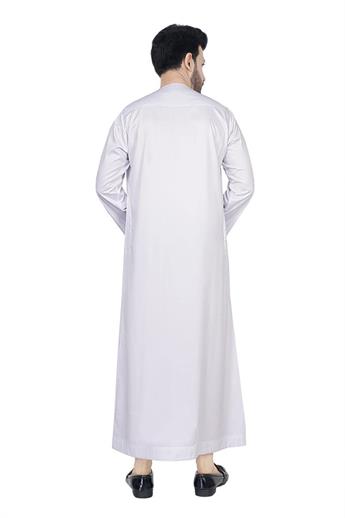 White Embroidered Jubba