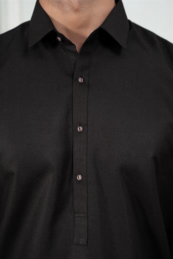Black Plain Kurta Shalwar