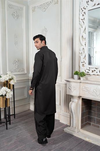 Black Plain Kurta Shalwar