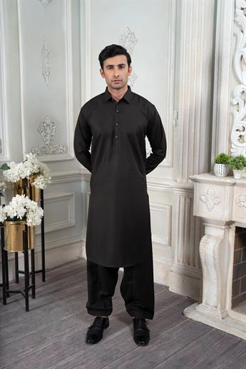 Black Plain Kurta Shalwar