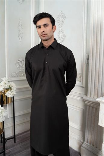 Black Plain Kurta Shalwar