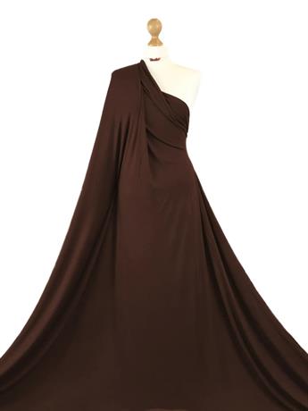 Brown - 03 2 Yards Plain Viscose Challis Fabric