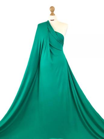 Jade Green - 27 2 Yards Plain Viscose Challis Fabric
