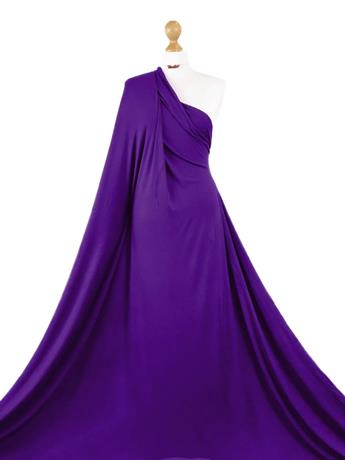 Purple - 19 2 Yards Plain Viscose Challis Fabric