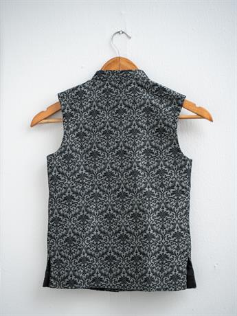 Grey Printed Waistcoat